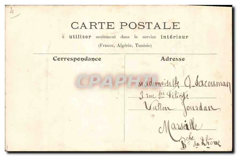 Paris — Praça da Concórdia — L. A & Cie, Angoulême, Paris - Verso