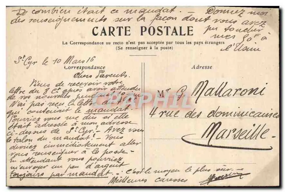 PARIS — A Praça da Concórdia. — Editor não identificado, número de série não visível. - Verso