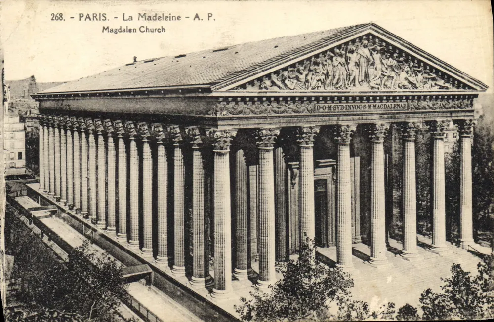 Paryż - La Madeleine - A.P. Magdalen Church - Awers