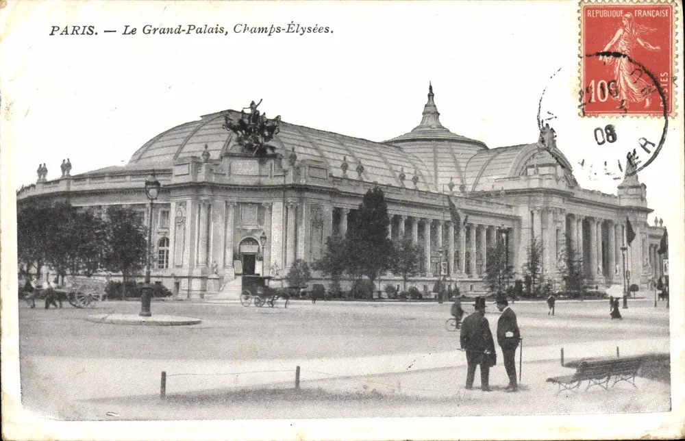 Paris — O Grand Palais, Champs-Élysées — Editor não visível, número de série não visível - Frente