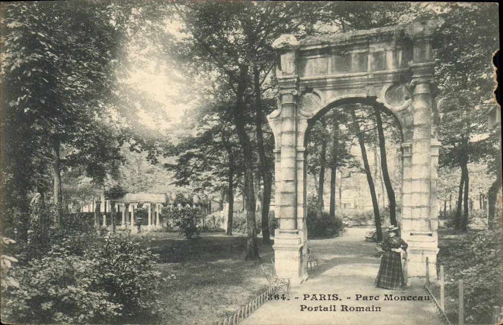 Paris - Parque Monceau - Portal Romano — editor não identificado, n° de série 364 - Frente