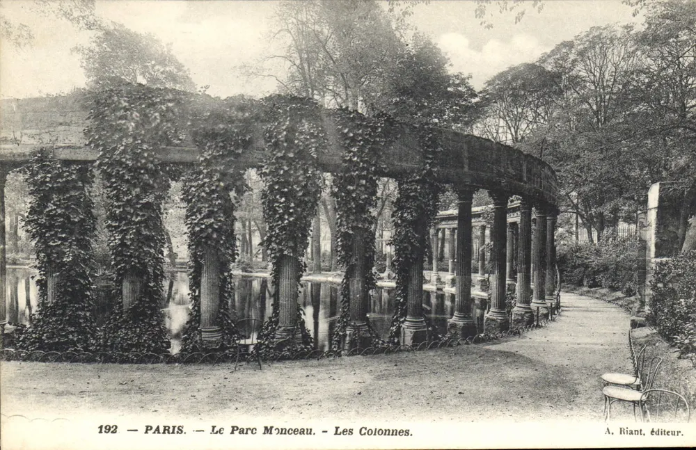 Paryż — Park Monceau — Kolumny — A. Riant, wydawca, nr 192 - Awers