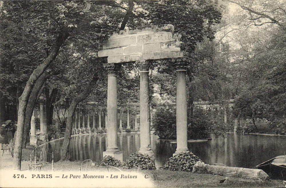 Paris — O Parc Monceau — As Ruínas — C. M. — n° 476 - Frente