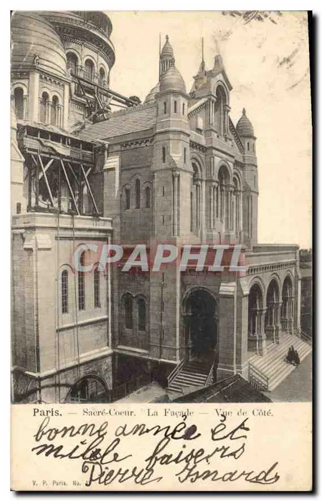 Paris — Sacré-Cœur — La Façade — Vue de Côté. V. P. Paris. No. 1 - Vorderseite