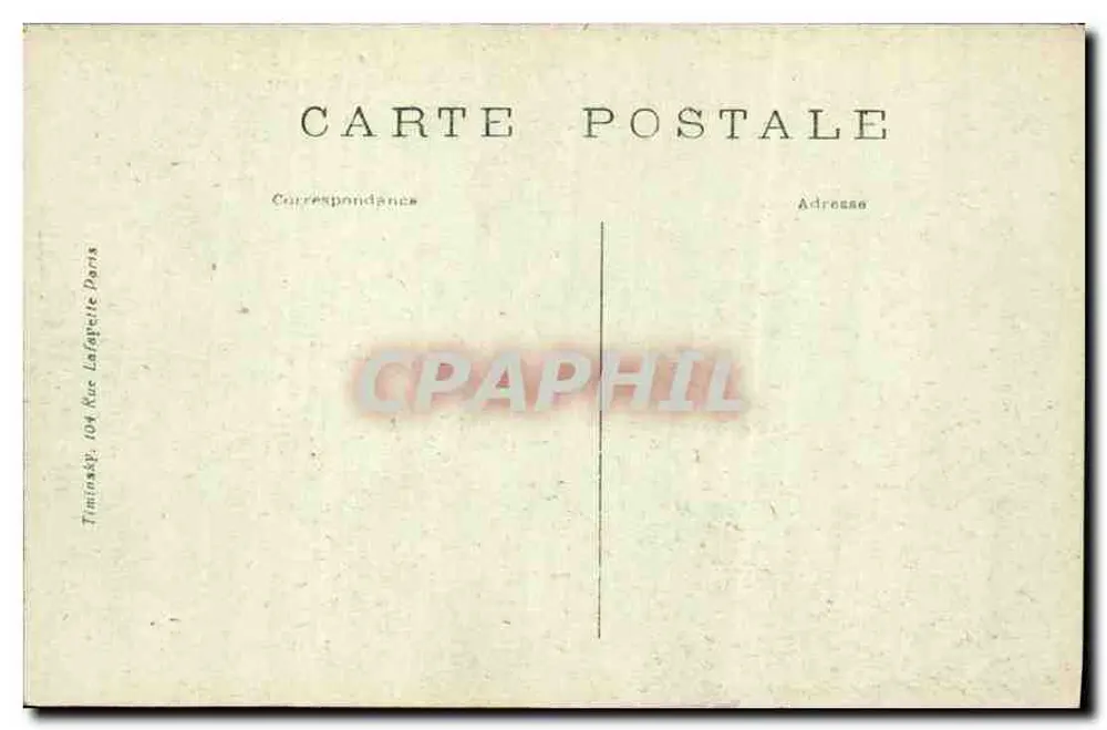 Paris — A Place de la Concorde — T. M. K. - Verso