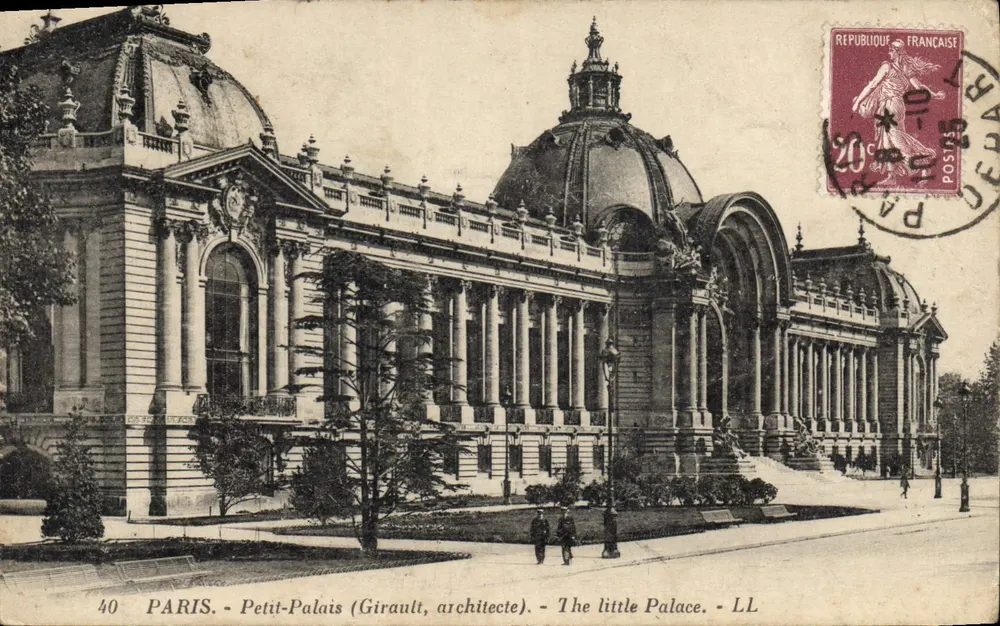 PARIS - Petit-Palais (Girault, arquiteto) - O pequeno Palácio. - LL - Frente