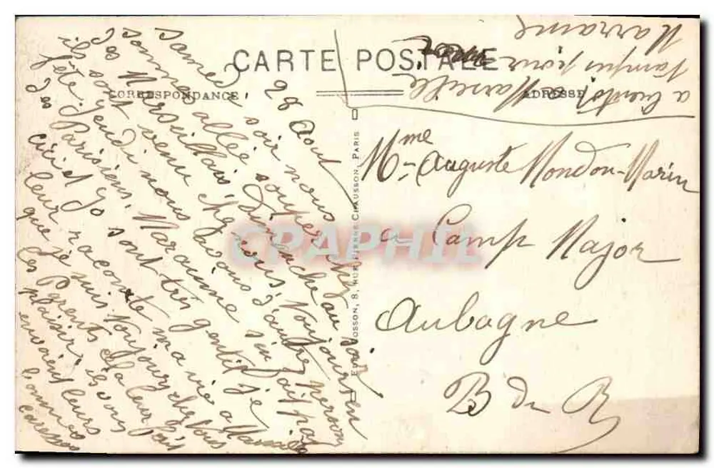 PARIS - Panorama da Seine em direção à Cidade — C. M. — n° 147 - Verso