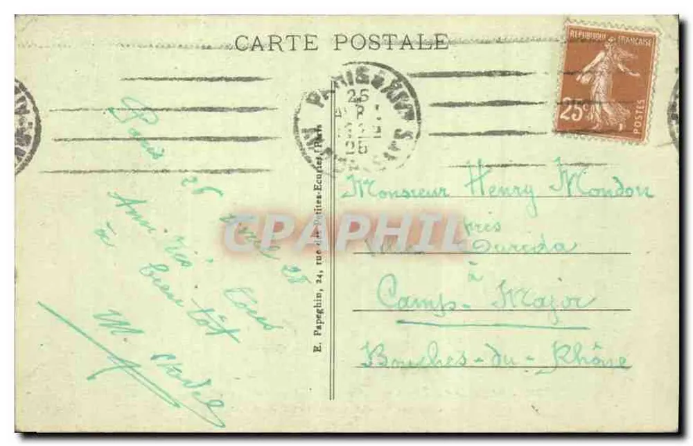 Paris - La Fontaine Carpeaux (Jardin du Luxembourg) - A. P. 242 - Rückseite