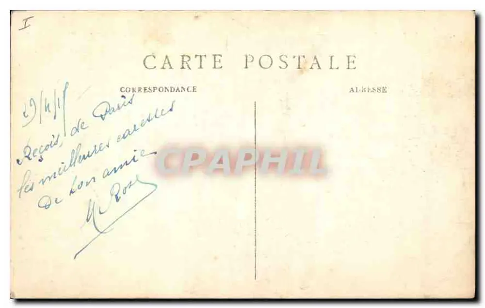 Arco do Triunfo da Estrela — Paris — M. J. n° 549 - Verso
