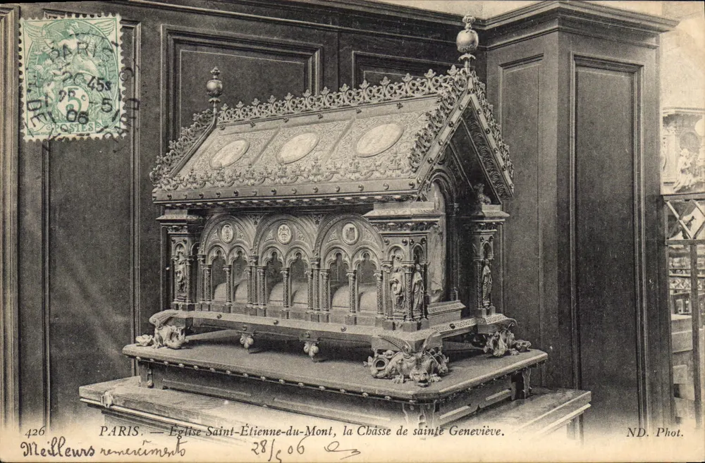 Kirche Saint-Étienne-du-Mont, das Reliquiar der heiligen Geneviève — ND. Phot. — n° 426 - Vorderseite