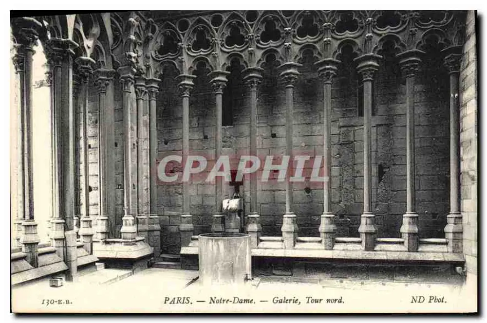 Paris — Notre-Dame — Galerie, Nordturm - Vorderseite
