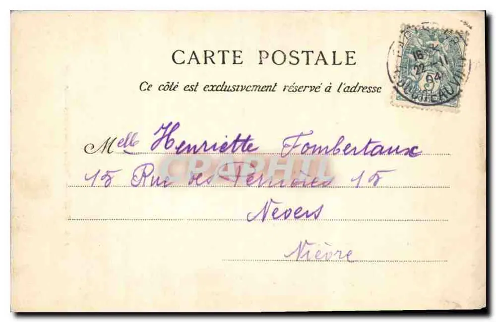 Buttes-Chaumont — O Lago — editor Boyous, n° 193 - Verso