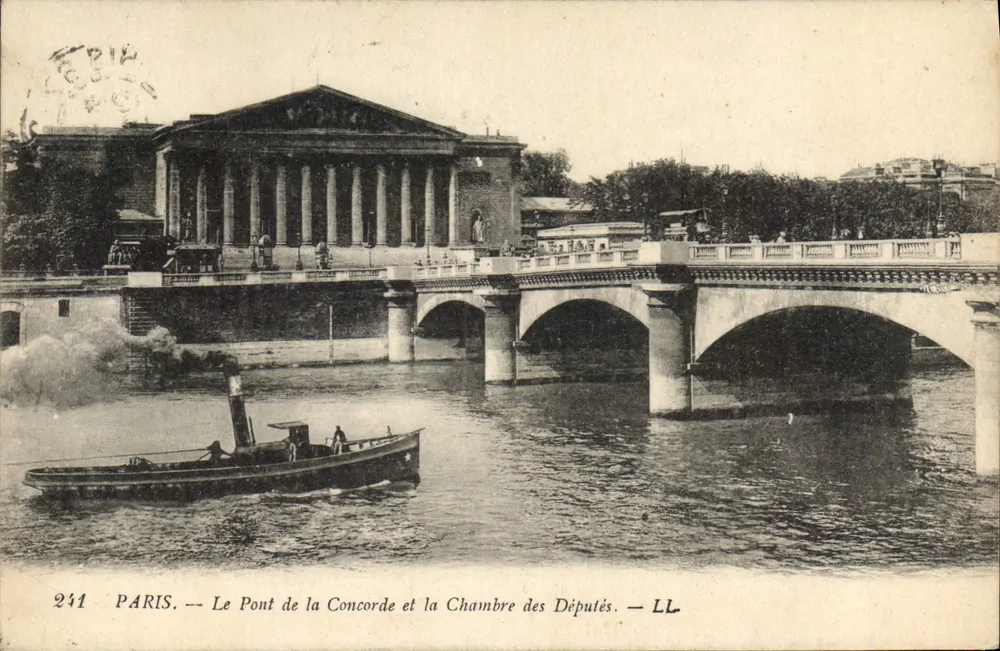 Paris — Der Pont de la Concorde und das Chamber of Deputies — LL, n°241 - Vorderseite