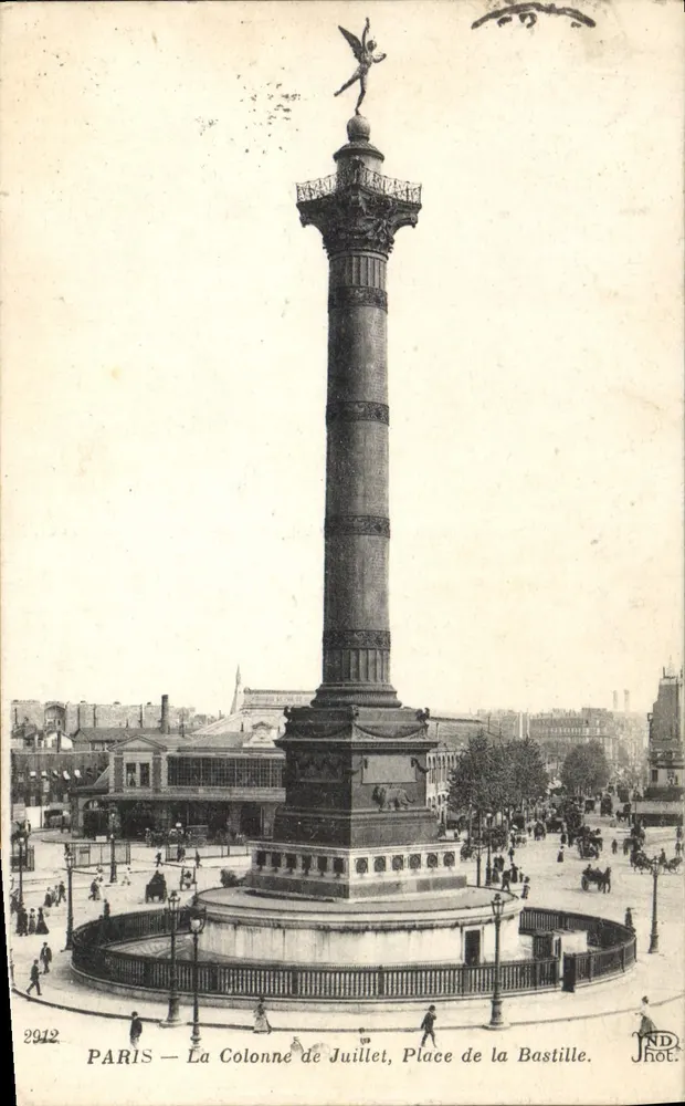 Paris — Die Siegessäule, Place de la Bastille — Jhot. - Vorderseite