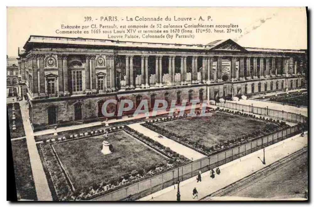 Paris - A Colunata do Louvre — A.P. — n°399 - Frente