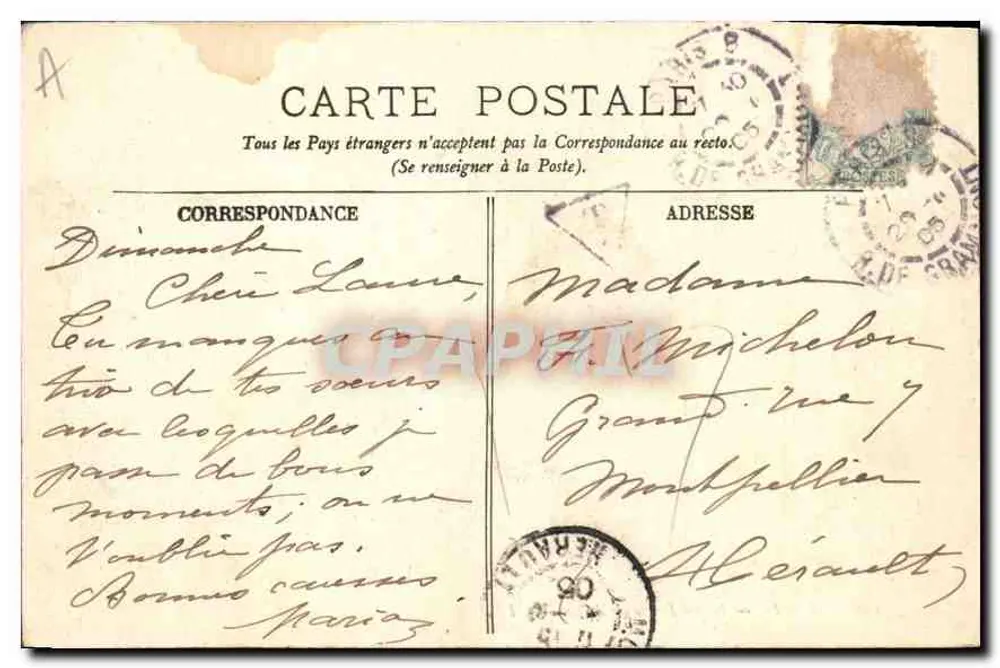 Paris — Notre-Dame e o Ponte — LL. — n° 128 - Verso