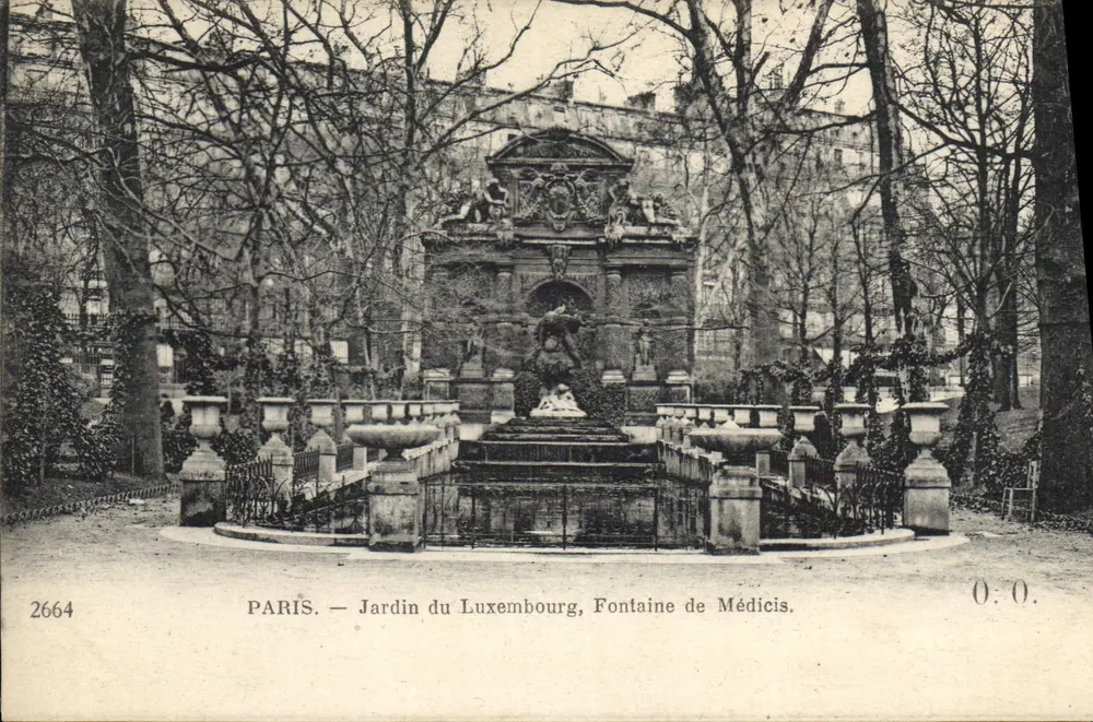 Paris — Luxembourg-Garten, Fontäne der Medici — n° 2664 - Vorderseite