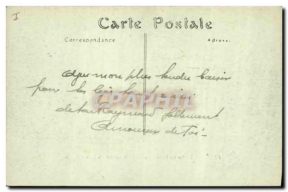 Paris — Luxembourg-Garten, Fontäne der Medici — n° 2664 - Rückseite