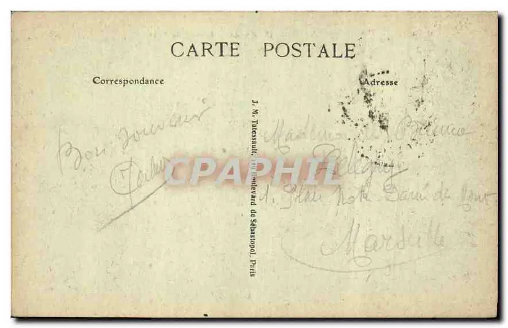 PARIS — O Hôtel-de-Ville — J.M.T. Paris, n°45 - Verso
