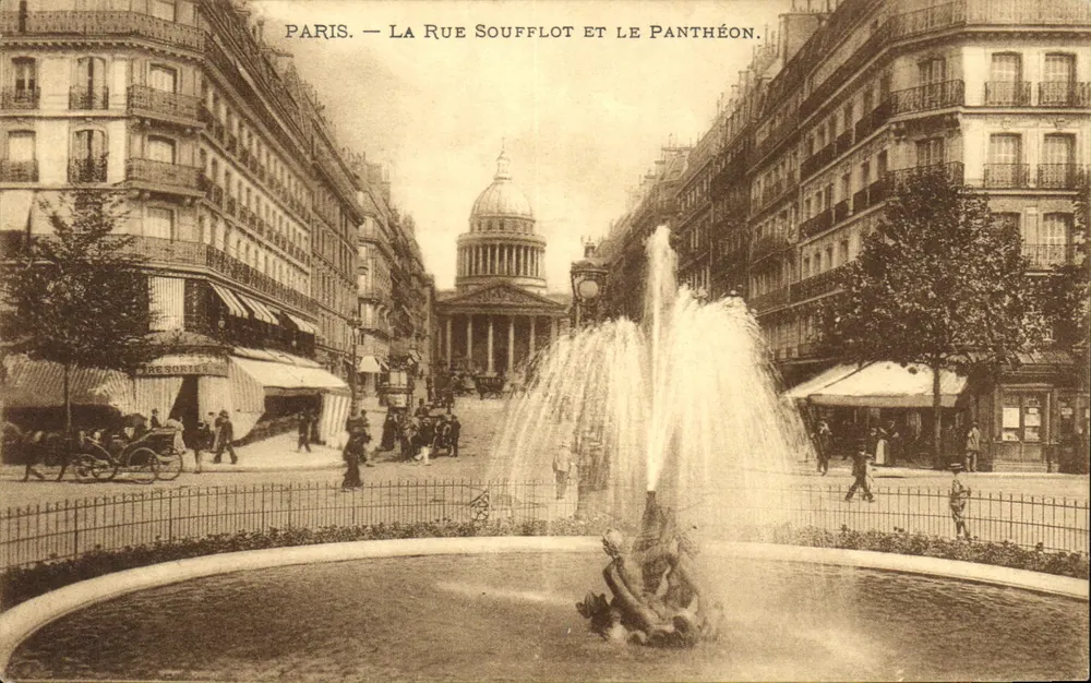 Paris — Ansicht der Rue Soufflot und des Panthéon — Verlag: C. P. A. (Nr. 137) - Vorderseite
