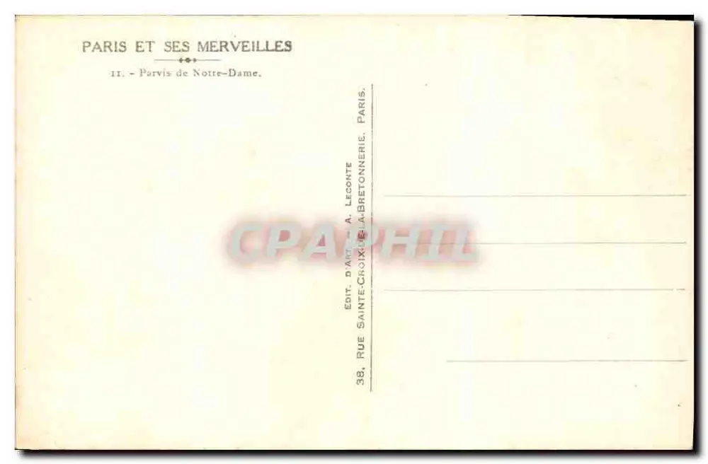 Notre-Dame de Paris — Ansicht des Platzes — Guy - Rückseite