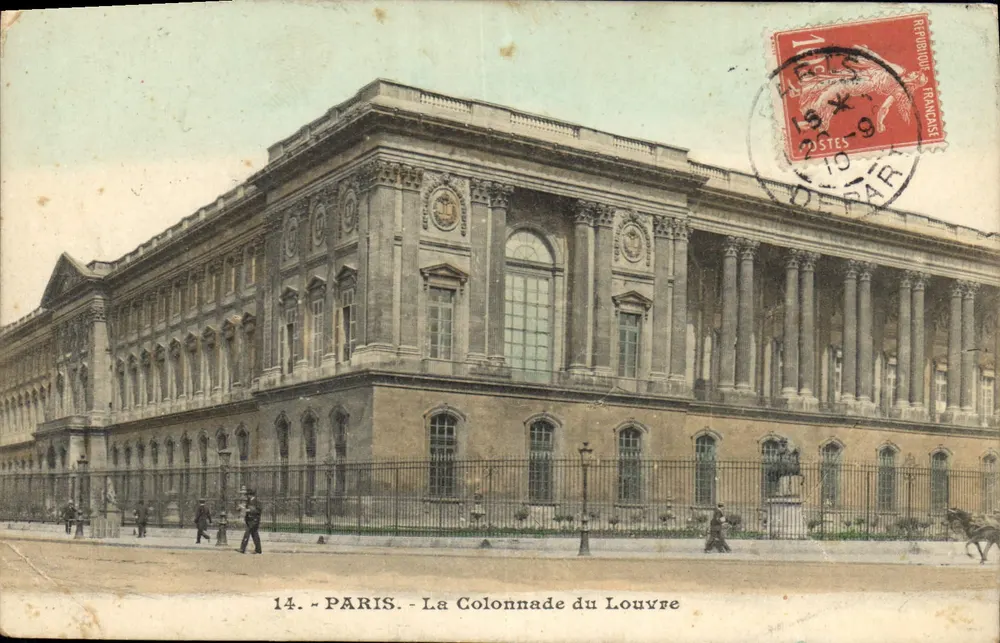 Paris - La Colonnade du Louvre — éditeur : 14. - PARIS. - La Colonnade du Louvre - Frente
