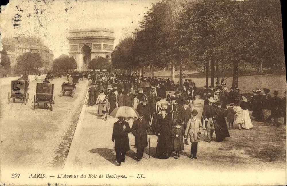 Paris — Ansicht der Avenue du Bois de Boulogne — LL. n°297 - Vorderseite