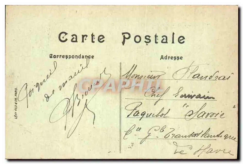 Paris — A Place de la Bastille — L.L. — n°805 - Verso