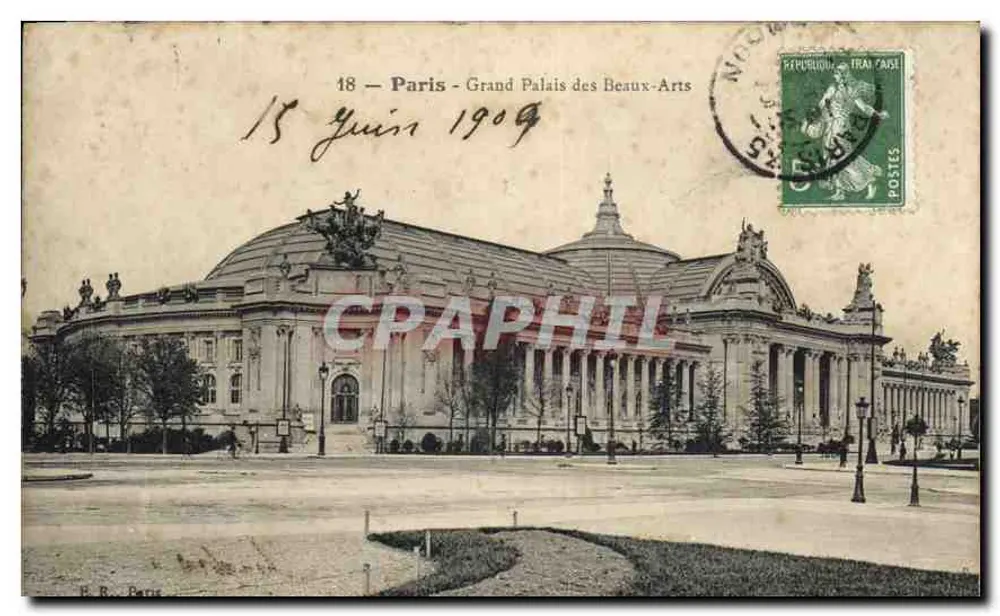 París — Grand Palais des Beaux-Arts — Editor R. B. Paris, n°18 - Anverso