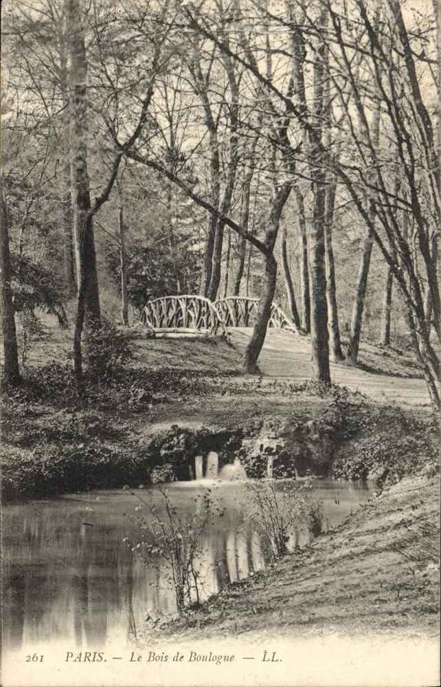 Paris — O Bois de Boulogne — LL. N° 261 - Frente