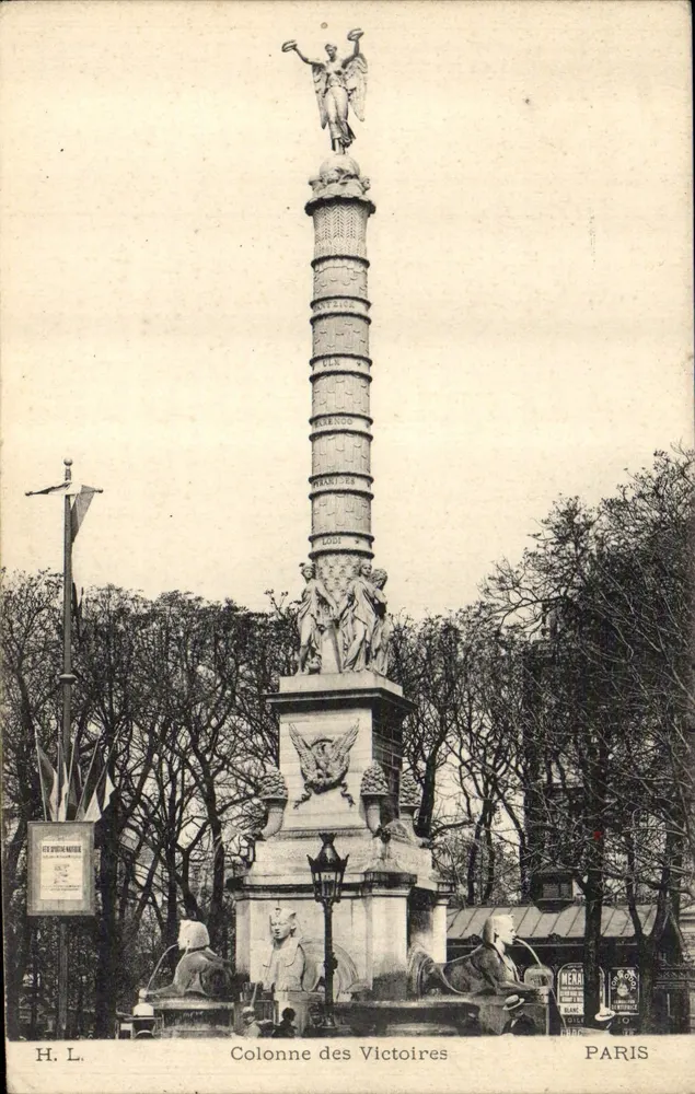 Coluna das Vitórias — Paris — H. L. (editor) - Frente