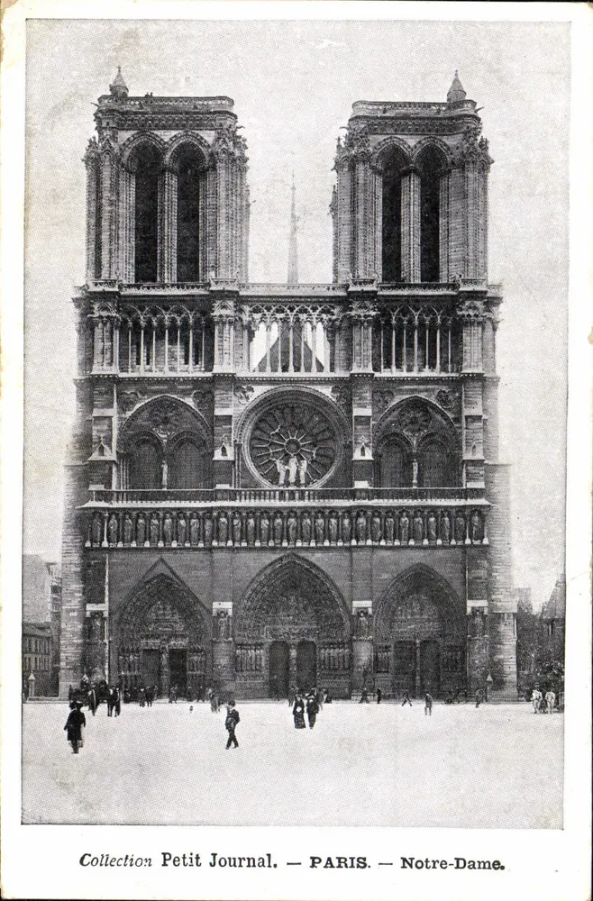 Notre-Dame de Paris — vista da fachada — Collection Petit Journal - Frente