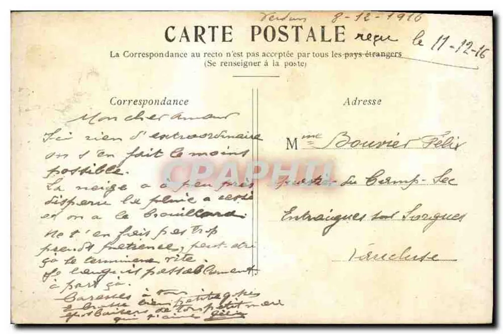 PARIS — A Avenida dos Campos Elísios. — Editor: L'École des Beaux-Arts, n° 127. - Verso