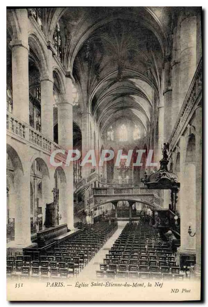 Paris — Kirche Saint-Étienne-du-Mont, die Kirche — ND Phot - Vorderseite