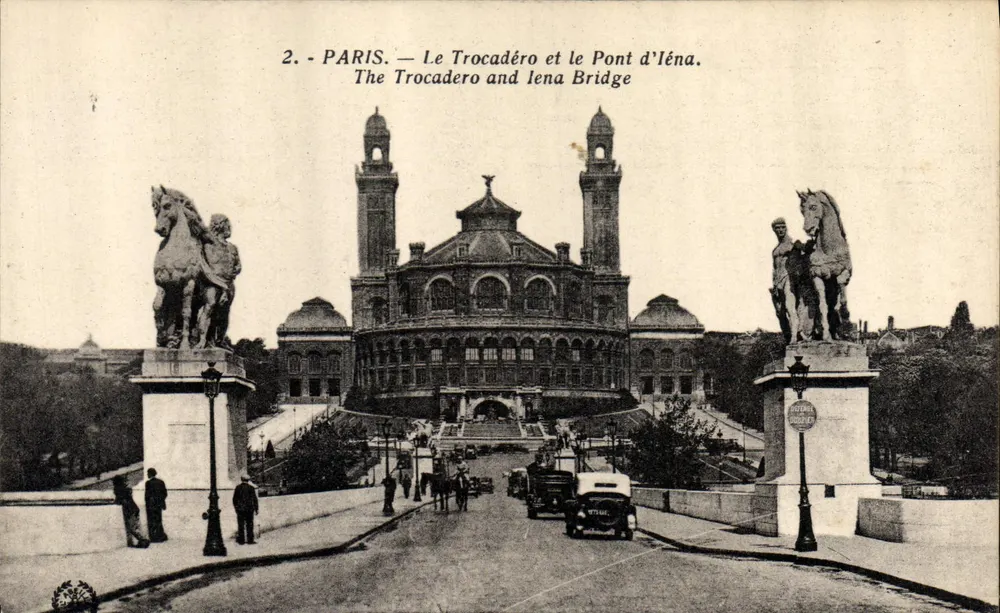 Paris — Das Trocadéro und die Pont d'Iéna — Phototype l'Ancien - Vorderseite