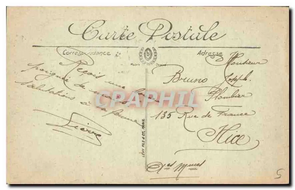 Parijs — La Place de la Bastille — uitgever LL, n° 175 - Achterkant