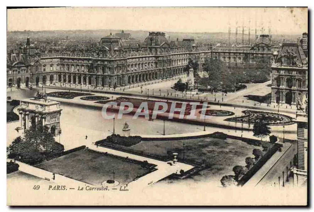 Paris — O Carrousel — Editor L.C. n°49 - Frente