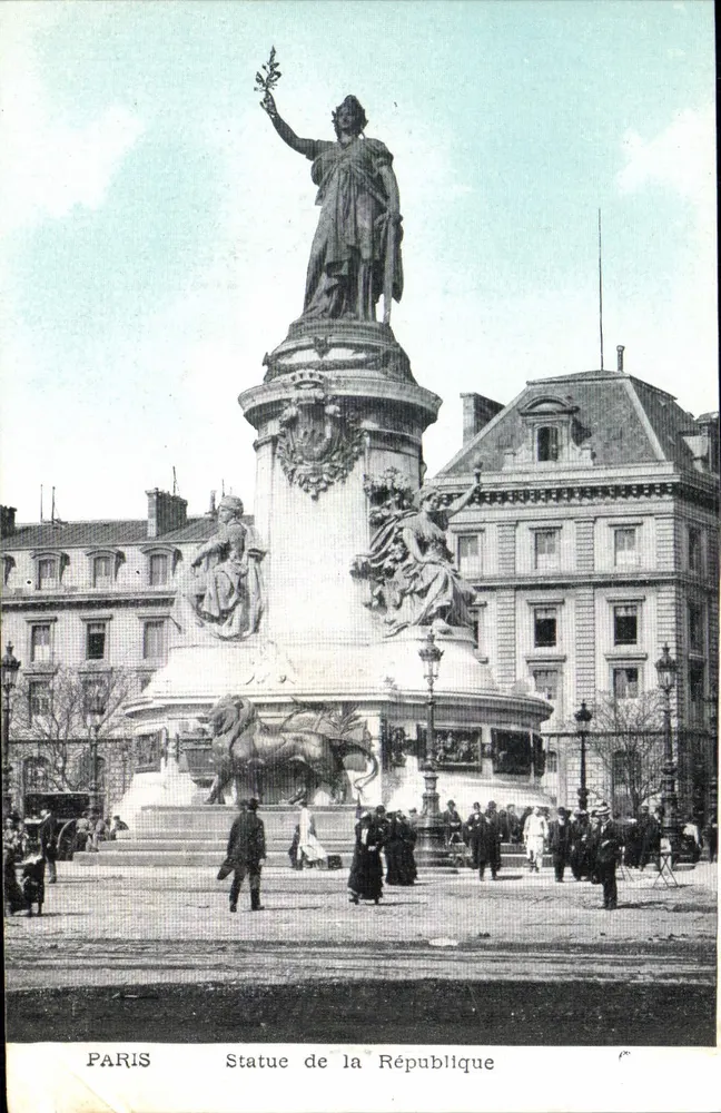 Paris — Estátua da República — Editor não identificado, número de série não visível - Frente