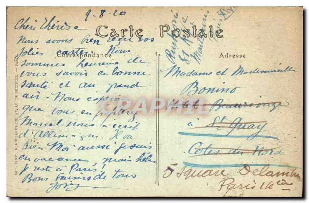 PARIS — Wielki Pałac — JND Hot. n°125 - Rewers