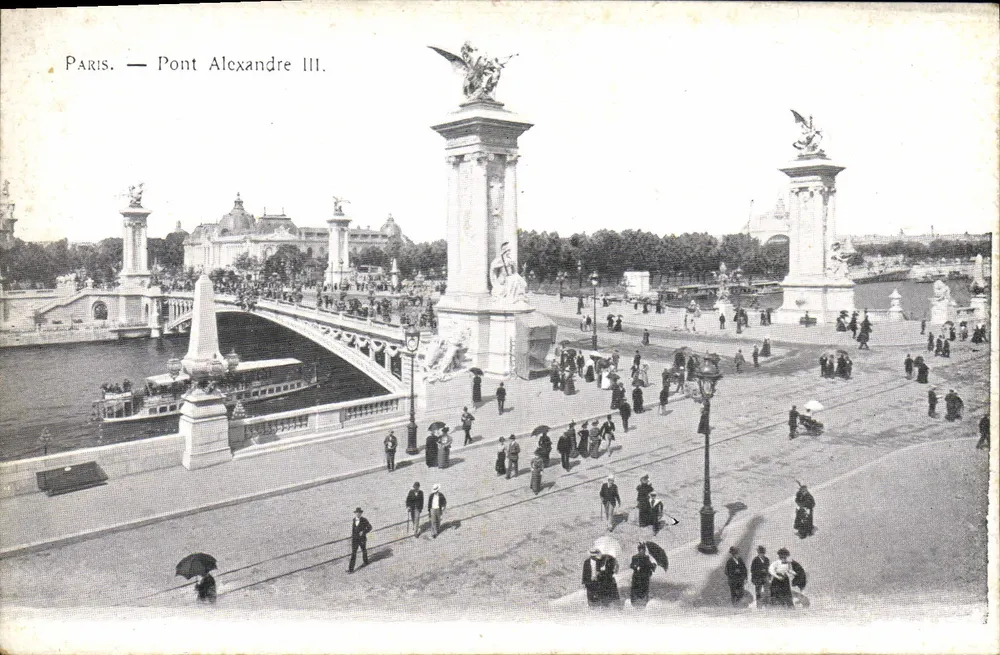 Paryż — Most Alexandre III. — Wydawca , numer seryjny nie widoczny - Awers