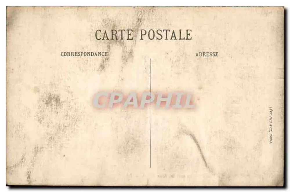 Paris - Der Trocadéro gesehen von unter der Eiffelturm — LL. - Rückseite