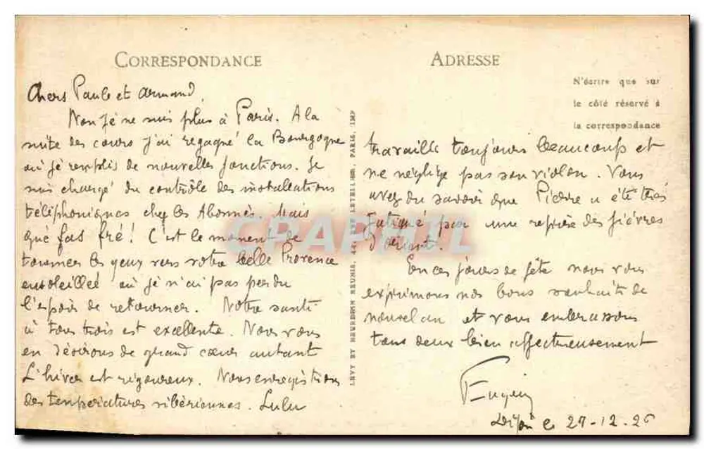 PARIS - Panorama über die Seine und die Stadt - LL. - 145 - Rückseite