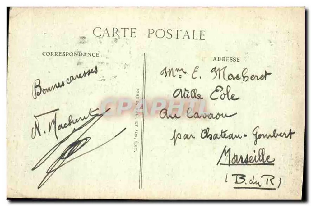 Paryż - Święta Kaplica — wydawca John M. Vial i jego Wydawnictwo n° 4318 - Rewers