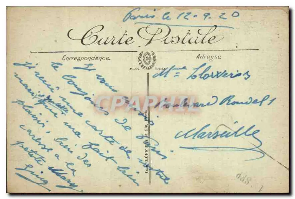 Paris — Der Trocadéro von unten der Eiffelturm gesehen — LL — Nr. 1434 - Rückseite