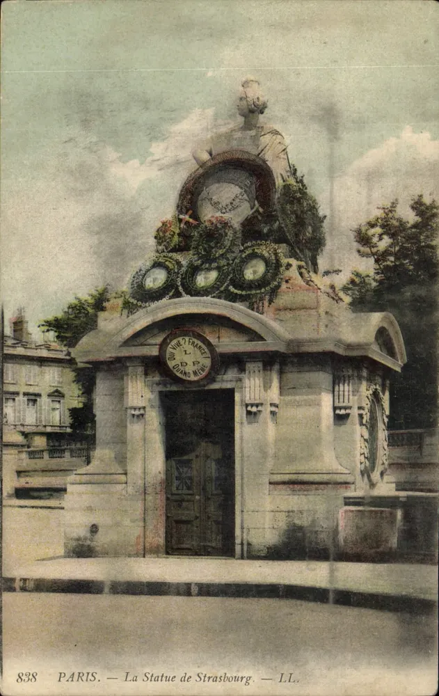 Paris — A Estátua de Strasbourg — LL. — n° 838 - Frente