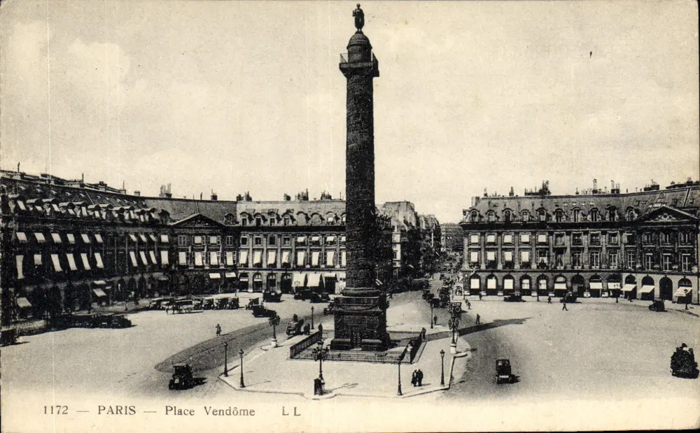 Paris — Praça Vendôme — editor Lévy & Neurdein, n° 1172 - Frente