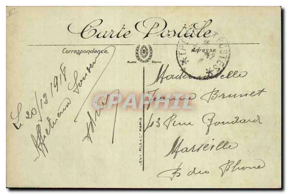 Paris — Die Place und das Theater du Châtelet — LL. — Nr. 821 - Rückseite