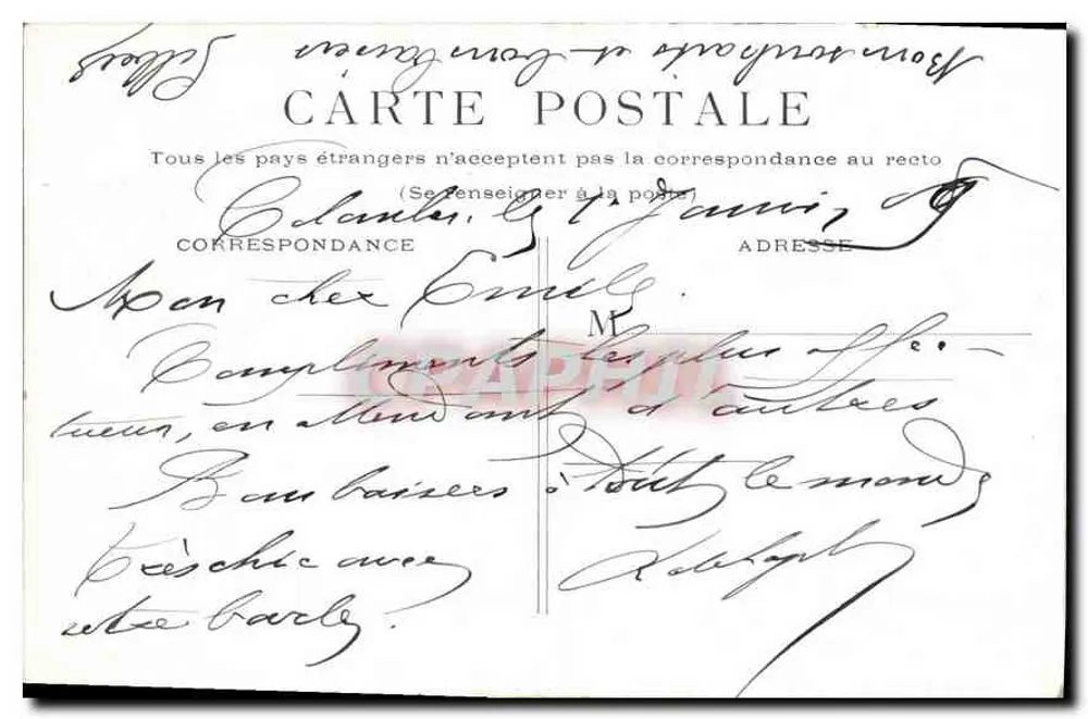 PARIS - Les Buttes-Chaumont — Ponte metálica e rochedos artificiais — editor não visível - Verso
