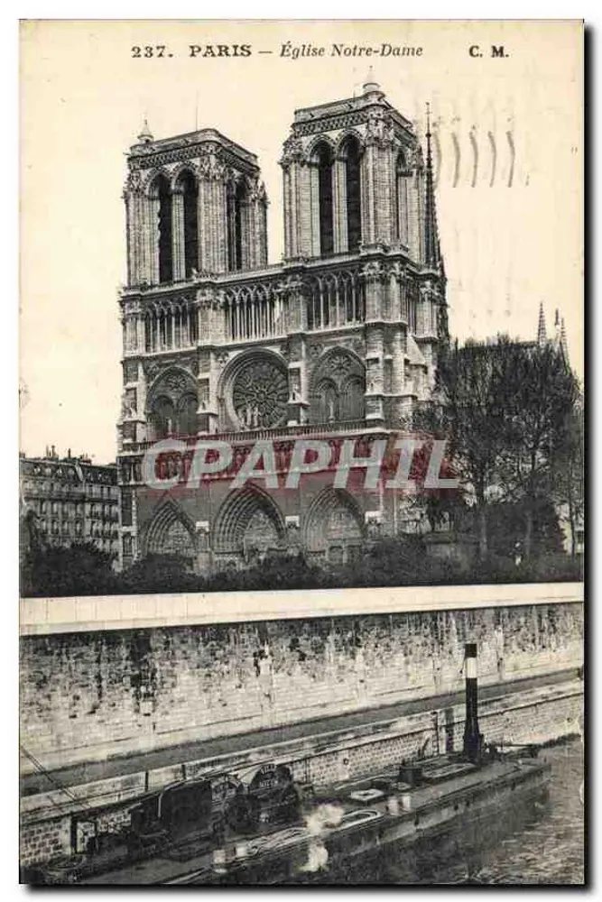 París — Iglesia de Notre-Dame — Edición artística C. M. - Anverso