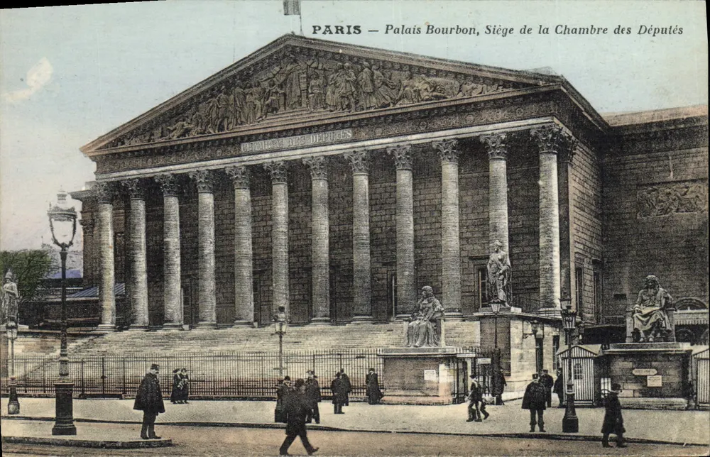 Paris — Palais Bourbon, Sitz der Abgeordnetenkammer — Verleger Gloria, Paris - Vorderseite